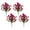 D, variant on Ke1Clo Outdoor Artificial Flowers Set Realistic Silk Plants Weather Resistant Garden Decor Patio Landscape Arrangements