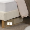 thumbnail image 6 of Zerduos Full Size Cloud Bed Frame with Adjustable Upholstered Headboard, Modern Soft Platform Bed with Boucle Fabric, No Box Spring Needed, Beige, 6 of 7