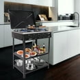 thumbnail image 6 of Portable 5-Burner Gas Stove for Outdoor Cooking - Camping BBQ Grill with 2-Tier Storage Rack - Ideal for Picnics, Tailgates & Backyard Grilling, 6 of 14