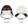 thumbnail image 2 of Zando Baby Boys Winter Hats and Gloves Sets Warm Fleece Earflap Beanie Hat Patterns Dinosaur 2-12 Months, 2 of 6