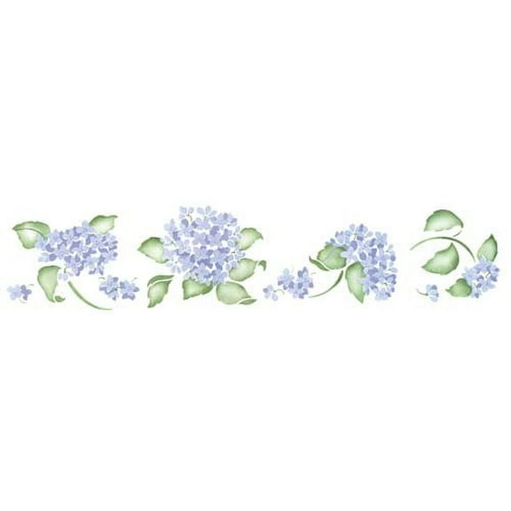 Large Hydrangea Wall Stencil SKU #1717 by Designer Stencils
