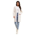thumbnail image 4 of Women's Open Front Coatigan Sweater Long Sleeve Casual Knit Lapel Cardigan Coat with Pockets, 4 of 7