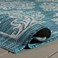 thumbnail image 6 of SAFAVIEH Courtyard Joetta Geometric Indoor/Outdoor Area Rug, Blue/Grey, 8' x 11', 6 of 13
