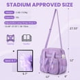 thumbnail image 2 of Soda Candy Mesh Tote Bag Stadium Approved 12x6x12 Heavy Duty Beach Bag for Sports Gym Concerts Travel Daily Use, 2 of 6
