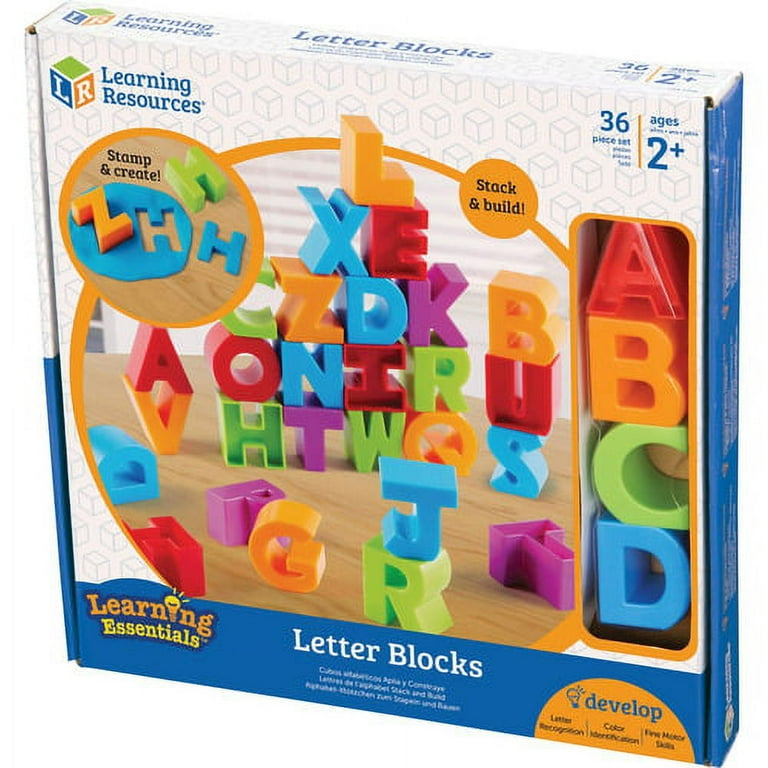 Learning Resources, LRNLER7718, Letter Blocks, 1 / Set, Multi