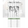 thumbnail image 6 of No Hook Shower Curtain with Snap in Liner, Black Silhouette of Birds and Tree Branches White Hotel Shower Curtains for Bathroom, Washable Shower Curtain Liner Set with Mesh Top Window, 72”x78”, 6 of 6