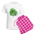 thumbnail image 5 of CafePress - St.Patricks Day Skull Vinta Women's Light Pajamas - Women's Short Sleeve Print T-Shirt and Pants Light Cotton Pajama Set, 5 of 7