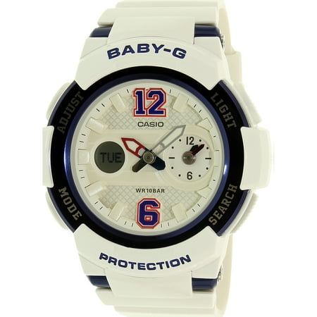 Casio Women's Baby-G BGA210-7B2 White Resin Quartz Watch