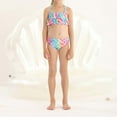 thumbnail image 3 of Hiijoy Girls 3-Piece Swimsuit Ruffle Bikini Set & Fish Tail Performance Bathing Suit, Sizes 4-13, 3 of 6