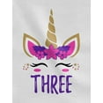 thumbnail image 2 of Tstars Girls 3rd Birthday Gift Unicorn Shirt Birthday Gift for 3 Year Old Birthday Gift for Girls Birthday Party B Day Toddler Kids T Shirt, 2 of 4