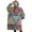 Multicolor Ethnic Geometric, variant on Oversized Wearable Blanket Hoodie,Pink Floral Pattern Sherpa Blanket Hoodie with Super Pockets,Super Warm Fuzzy Pullover for Women & Men