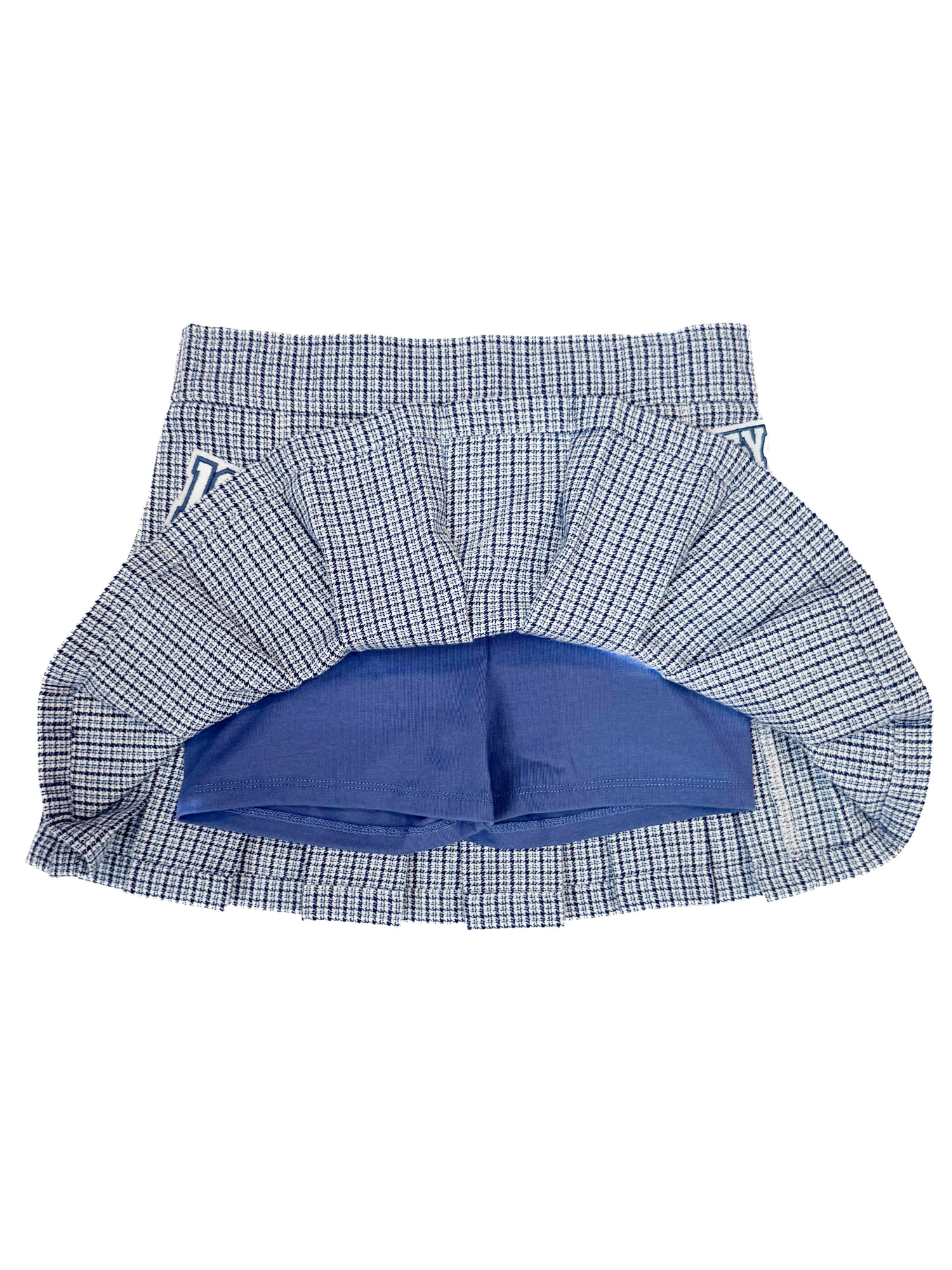 Bluey Girls Plaid Pleated Skirt with Patches, Sizes 4-16