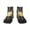 2 Black-2, variant on Gold Spider On The Web Pattern Quarter Crew Socks,Toe Seamed Ankle Socks,Cotton Cushioned Breathable Athletic Crew Sports Socks
