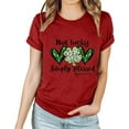 thumbnail image 2 of T-shirts de la Saint-Patrick pour Femmes T-Shirt Graphique à Manches Courtes Col Rond Saint-Patrick, 2 of 7