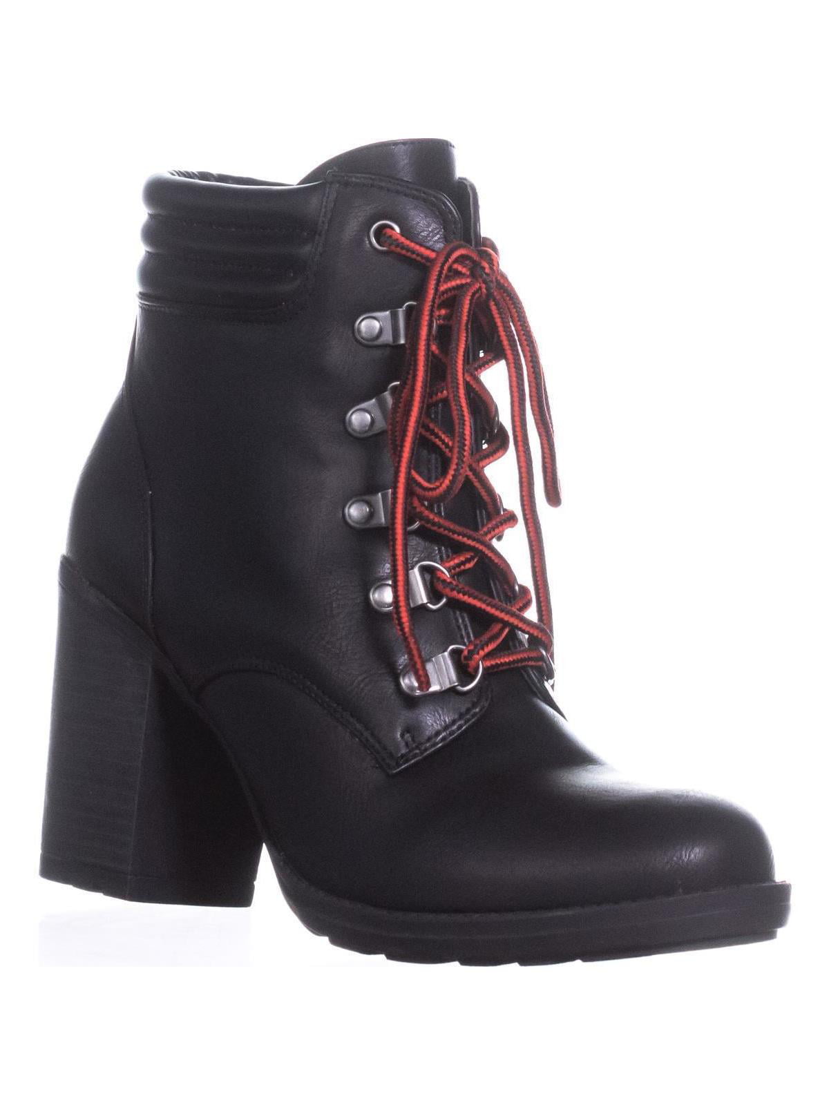 Womens ESPRIT Halona Heeled Combat Boots, Black, 9 US - Walmart.com