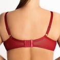 thumbnail image 3 of Underwire Full Coverage Bra Wide Straps Unlined Plus Size 34-48C-G H I J K ( 36H, Ruby Red), 3 of 3