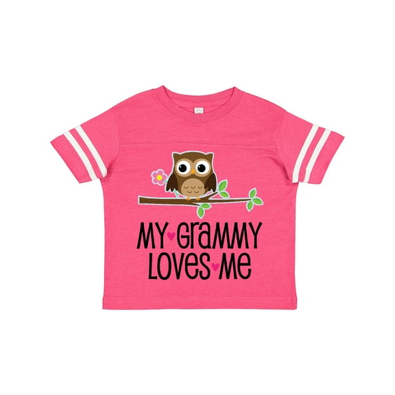 Inktastic Grammy Loves Me Grandchild Owl Girls Toddler T-Shirt