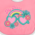 thumbnail image 4 of Inktastic Nana Loves Me Girls Granddaughter Girls Baby Bib, 4 of 4