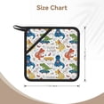 thumbnail image 3 of Disketp Dinosaur (2) Pot Holders Kitchen Insulation Mats Heat Resistant Pot-Holder Oven Anti-Scald Pads for Cooking Baking, 7.1*7.1inch, 3 of 8