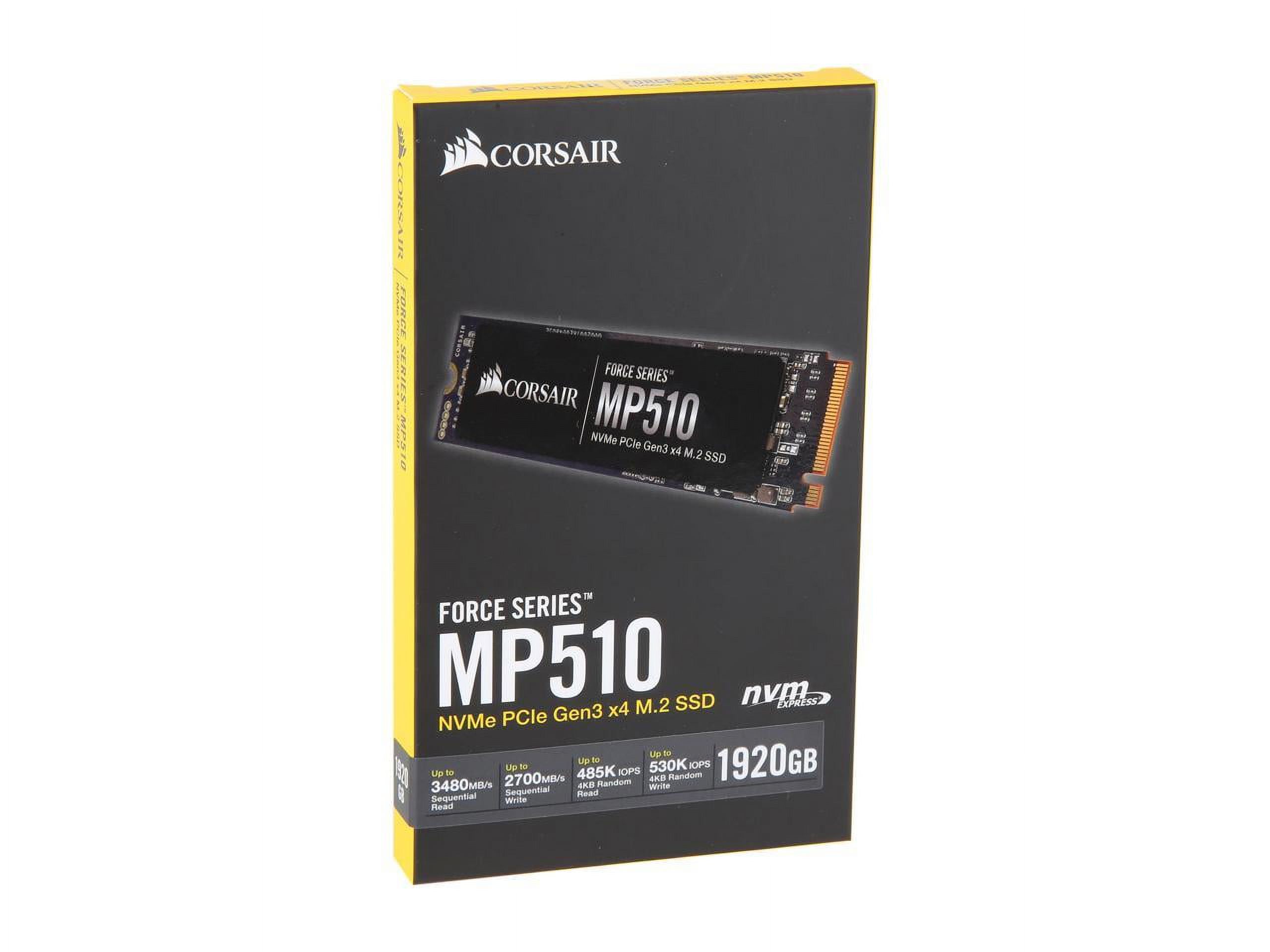 Corsair Force MP510 1.92TB, M.2 2280, PCI-Express 3.0 x4, NVMe 1.3