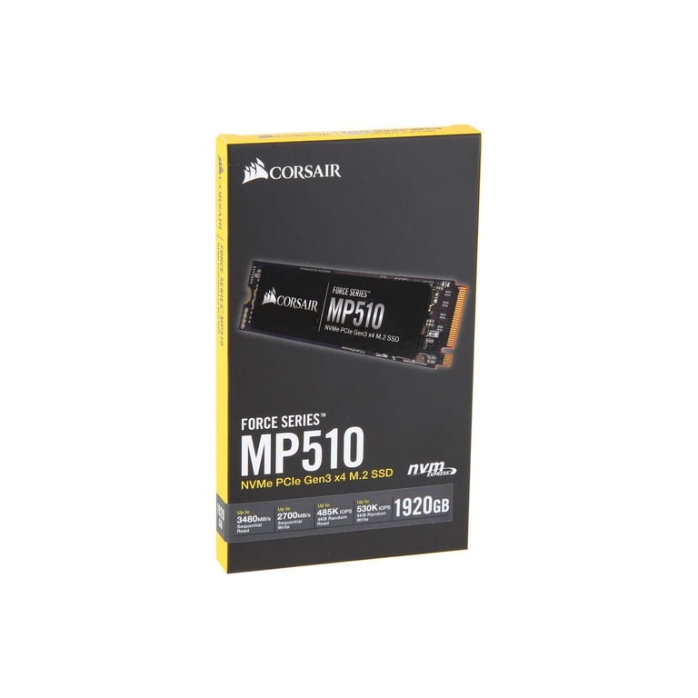 Corsair Force MP510 1.92TB, M.2 2280, PCI-Express 3.0 x4, NVMe 1.3