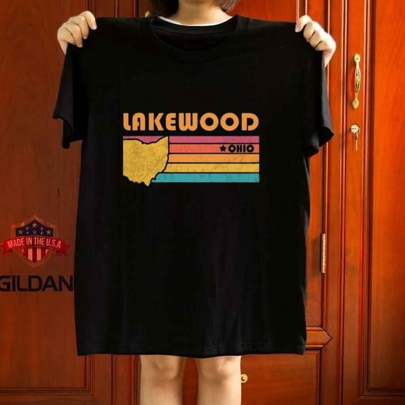 Lakewood Ohio Retro Tourist City Souvenir Gift Unisex T-Shirt up to 5XL