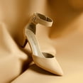 thumbnail image 4 of Zapatos DREAM PAIRS Tacón Bajo de Gatito Punta Fina Nude Talla 9, 4 of 7
