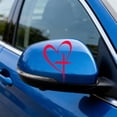 thumbnail image 6 of Gosuguu Heart and Cross Design PVC Waterproof Decal for Car Laptop Window Decoration, 6 of 6