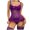 Purple, variant on Levmjia Women's Lace Patterned Nightgown Set Mesh Solid Color Underwear Slim Fit Comfortable Lingerie Breathable for Everyday Wear and Sleep