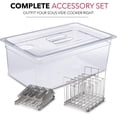 thumbnail image 2 of VFYGBNHU VÄESKE Sous Vide Container with Lid and Rack | Compatible with Most Sous Vide Cookers (12 QT  RACK), 2 of 6