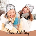 thumbnail image 4 of Disketp Alpacas and Hearts Winter Beanie for Men Women Beanie Knit Hat Cuffed Cap Beanie Knit Chunky Snow Cap, 4 of 6