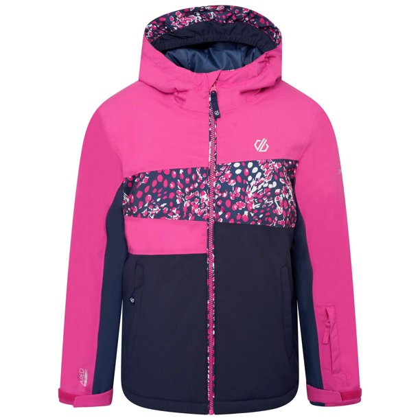 Dare 2B - Chaqueta de Esquí Humour Estampado de Leopardo para Niños/Niñas (Rosa Frambuesa) Dare 2B UTRG6246_raspberryrose
