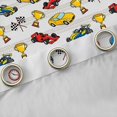 thumbnail image 4 of Erosebridal Cartoon Car Blackout Curtains, Trophy Curtains Pack of 2 (42x84 Each), White Yellow, 4 of 5