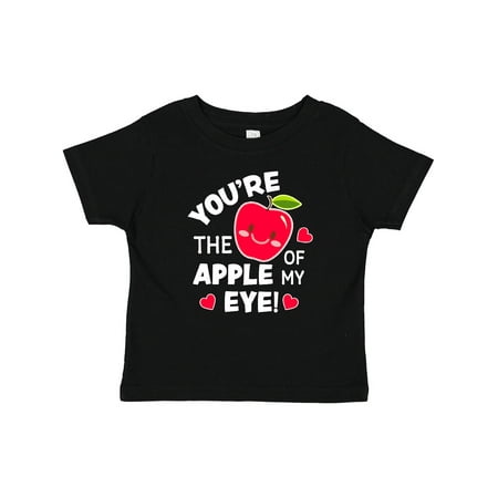 

Inktastic Youre the Apple of My Eye Valentine Pun with Cute Apple Gift Baby Boy or Baby Girl T-Shirt