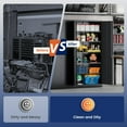 thumbnail image 7 of Metal Garage Storage Cabinet with 2 Doors and 5 Adjustable Shelves - 71" Steel Lockable File Cabinet,Locking Tool Cabinets for Office,Home,Garage,Gym,School (Black), 7 of 7