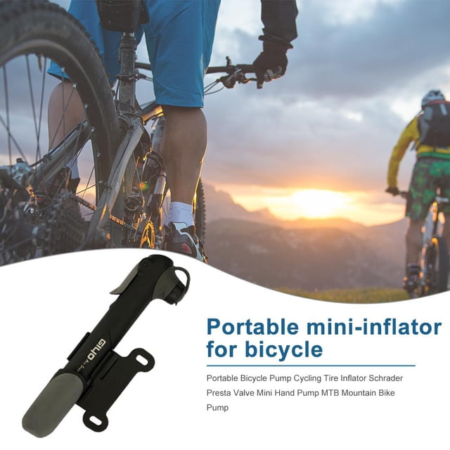 Bomba de mano portátil para bicicleta MTB, válvula Schrader Presta, Mini inflador de neumáticos para bicicleta