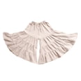 thumbnail image 6 of Girls Wide Leg Cotton Pants Kids Paperbag High Elastic Waist Palazzo Trousers Boho Summer Baggy Loose Plain Casual Beachwear, 6 of 7