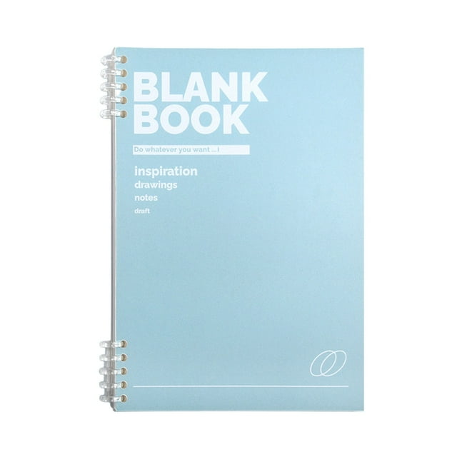 B5 Grid Notebook 120 Pages 8 mm Spacing Light Blue Pink White Green Plastic Cover Student Note Taking Journal