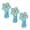Blue, variant on Sparkling Flower Hair Clips for Toddlers and Kids 3 Pieces