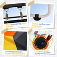thumbnail image 6 of 60" Kids Trampoline with Swing, Horizontal Bar, SEGMART 4-in-1 Oval Toddler Trampoline with Enclosure Safety Net, Outdoor Indoor Backyard Recreational Trampoline for Kids, Toddlers, Baby, 6 of 8
