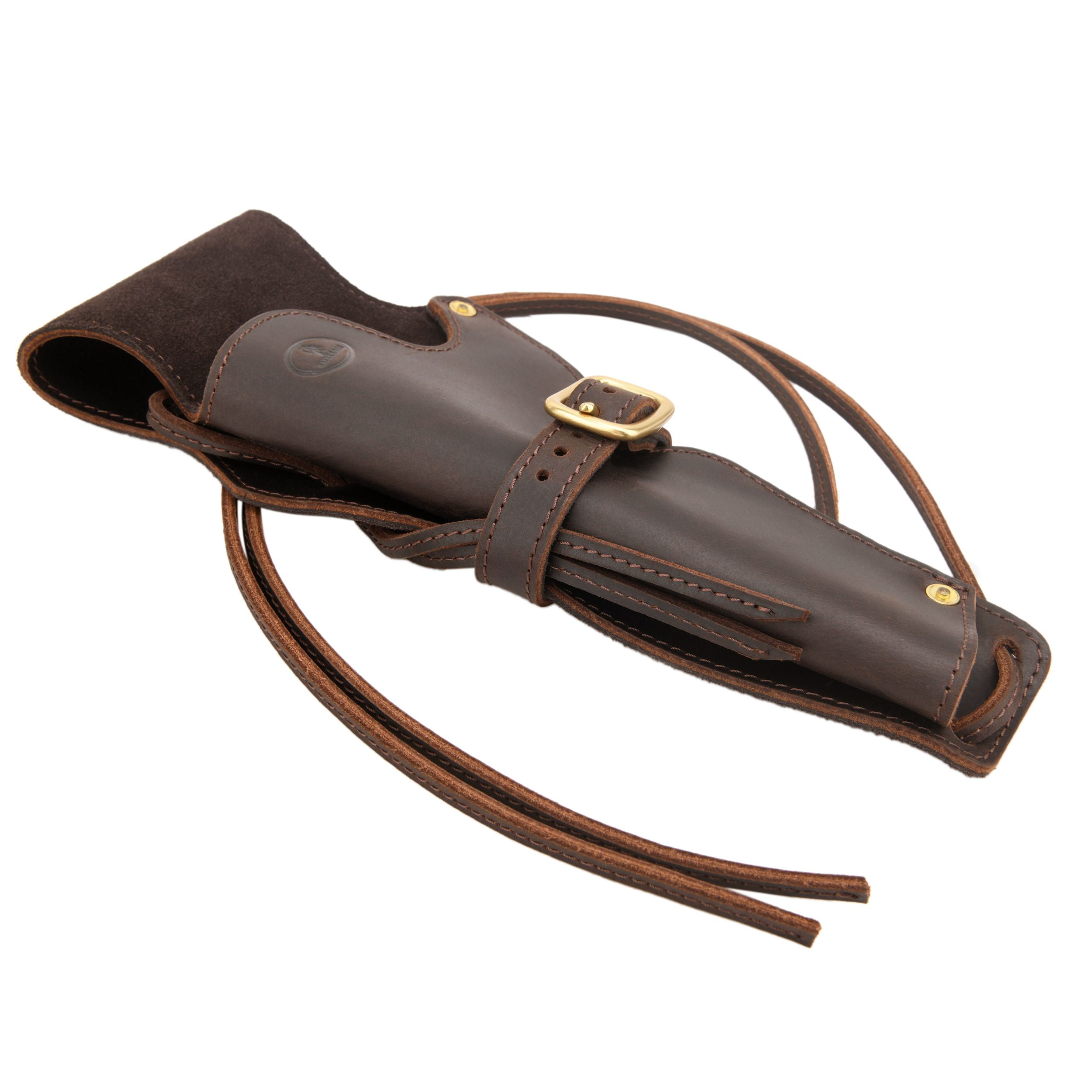 WAYNE'S DOG Handmade Holster Full Leather Western Cowboy Revolver Cover COFFEE
