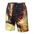 thumbnail image 4 of Fotbe Golden Sky Bald Eagle Trajes de Baño Estampados para Hombre, Shorts de Verano de Secado Rápido, Ropa de Playa, Bañadores-Medium, 4 of 6