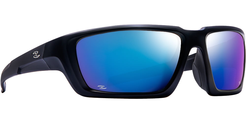 Zol Dakiti Sports UV Protection Sunglasses Black with Blue Lens 