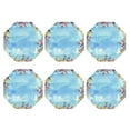 thumbnail image 2 of Pofeuu Sea and Fish Print Leather Coasters Set of 6, Round Cups Mugs Mat Pad for Home Kitchen Heat Resistant Drink Coasters,Octagon, 2 of 7
