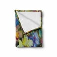 thumbnail image 2 of Impressionist Soft Flannel Fleece Throw Blanket, Spring Themed Close up Oil Painting Colorful Flower Field Print, Cozy Plush for Indoor and Outdoor Use, 50" x 60", Multicolor, by Ambesonne, 2 of 6