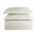 thumbnail image 3 of Sweet Home Collection Washed Crinkled Duvet Cover Ivory Full/Queen, 3 of 6