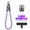 Pink, variant on 240W Lanyard Charging Cable 2-in-1, Type-C Braided Fast Charge & Anti-Loss Wrist Strap, 0.98ft(Pink)