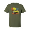 thumbnail image 2 of Ford Free Wheelin 1978 Bronco Classic Rasta 70s | Mens Cars and Trucks Graphic T-Shirt, Military Green, Large, 2 of 4