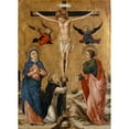 thumbnail image 2 of Bartolomeo Vivarini 11x14 Gold Ornate Wood Frame and Double Matted Museum Art Print Titled - The Crucifixion of Christ (1465-70), 2 of 4