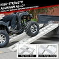 thumbnail image 6 of Garvee Aluminum Truck Loading Ramp, 6000 lbs 72" x 15" x 2.5",1 Pair Durable Flat Ends Non-slip Portable Truck Ramps for Motorcycles, Tractors, ATVs, Trucks, Lawn Mowers, Snow Blower, 6 of 7